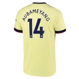 matchtröjor fotboll Arsenal Aubameyang 14 Borta tröja 2021-2022 – Kortärmad