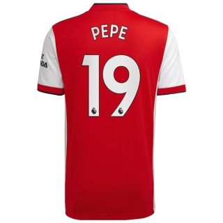 matchtröjor fotboll Arsenal Pepe 19 Hemma tröja 2021-2022 – Kortärmad