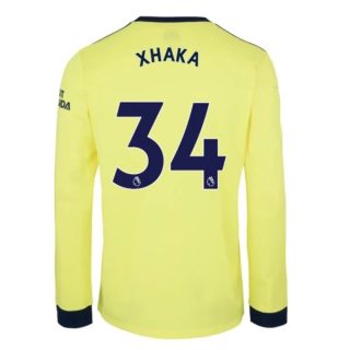 matchtröjor fotboll Arsenal Xhaka 34 Borta tröja 2021-2022 – Långärmad