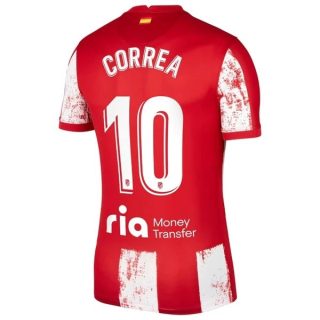 matchtröjor fotboll Atlético Madrid Correa 10 Hemma tröja 2021-2022 – Kortärmad
