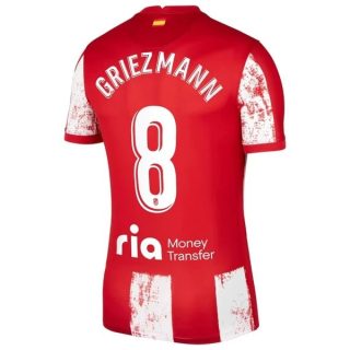 matchtröjor fotboll Atlético Madrid Griezmann 8 Hemma tröja 2021-2022 – Kortärmad