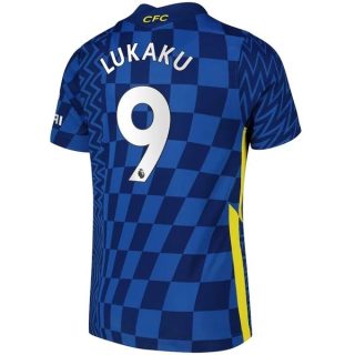 matchtröjor fotboll Chelsea Lukaku 9 Hemma tröja 2021-2022 – Kortärmad