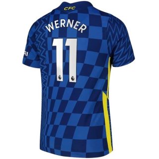 matchtröjor fotboll Chelsea Werner 11 Hemma tröja 2021-2022 – Kortärmad