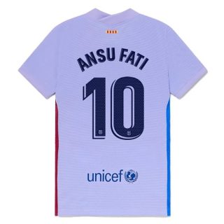 matchtröjor fotboll FC Barcelona Ansu Fati 10 Borta tröja 2021-2022 – Kortärmad