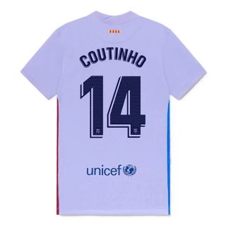 matchtröjor fotboll FC Barcelona Coutinho 14 Borta tröja 2021-2022 – Kortärmad