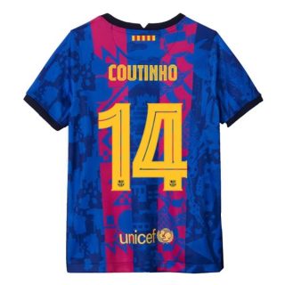 matchtröjor fotboll FC Barcelona Coutinho 14 Tredje tröja 2021-2022 – Kortärmad