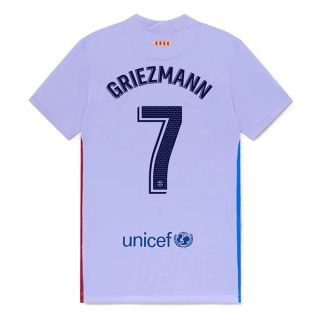 matchtröjor fotboll FC Barcelona Griezmann 7 Borta tröja 2021-2022 – Kortärmad
