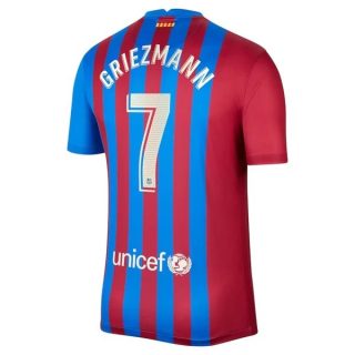 matchtröjor fotboll FC Barcelona Griezmann 7 Hemma tröja 2021-2022 – Kortärmad