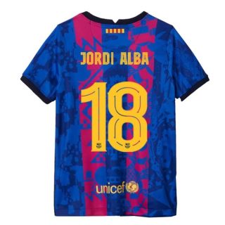 matchtröjor fotboll FC Barcelona Jordi Alba 18 Tredje tröja 2021-2022 – Kortärmad