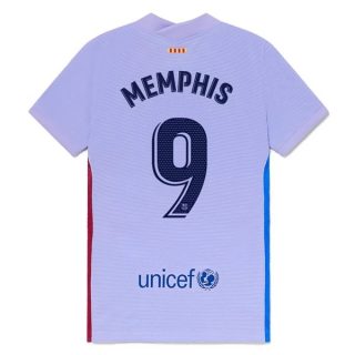 matchtröjor fotboll FC Barcelona Memphis 9 Borta tröja 2021-2022 – Kortärmad