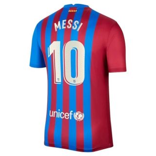 matchtröjor fotboll FC Barcelona Messi 10 Hemma tröja 2021-2022 – Kortärmad