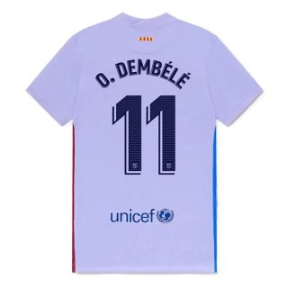 matchtröjor fotboll FC Barcelona O. Dembélé 11 Borta tröja 2021-2022 – Kortärmad