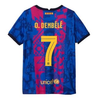 matchtröjor fotboll FC Barcelona O. Dembélé 7 Tredje tröja 2021-2022 – Kortärmad
