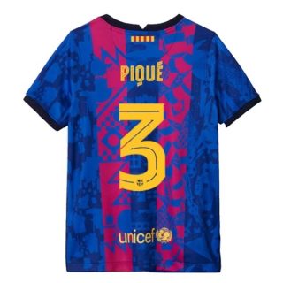 matchtröjor fotboll FC Barcelona Piqué 3 Tredje tröja 2021-2022 – Kortärmad