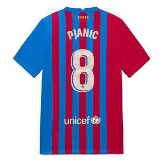 matchtröjor fotboll FC Barcelona Pjanić 8 Hemma tröja 2021-2022 – Kortärmad