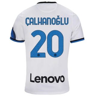 matchtröjor fotboll Inter Milan Çalhanoğlu 20 Borta tröja 2021-2022 – Kortärmad