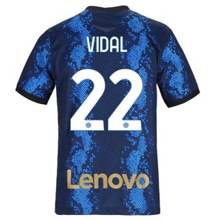 matchtröjor fotboll Inter Milan Vidal 22 Hemma tröja 2021-2022 – Kortärmad