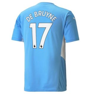 matchtröjor fotboll Manchester City De Bruyne 17 Hemma tröja 2021-2022 – Kortärmad