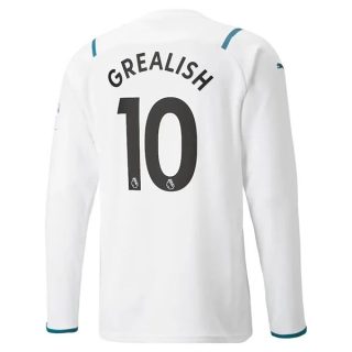 matchtröjor fotboll Manchester City Grealish 10 Borta tröja 2021-2022 – Långärmad