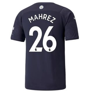 matchtröjor fotboll Manchester City Mahrez 26 Tredje tröja 2021-2022 – Kortärmad