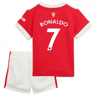 Fotbollströjor Manchester United Cristiano Ronaldo 7 Barn Hemma tröja 2021-2022 – Fotbollströja