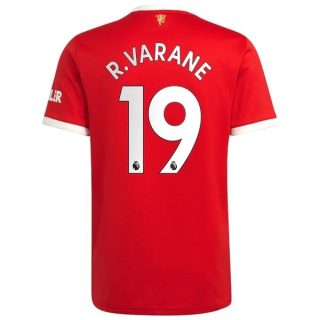 matchtröjor fotboll Manchester United R.Varane 19 Hemma tröja 2021-2022 – Kortärmad