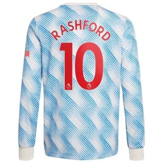 matchtröjor fotboll Manchester United Rashford 10 Borta tröja 2021-2022 – Långärmad
