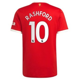 matchtröjor fotboll Manchester United Rashford 10 Hemma tröja 2021-2022 – Kortärmad