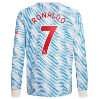 matchtröjor fotboll Manchester United Ronaldo 7 Borta tröja 2021-2022 – Långärmad