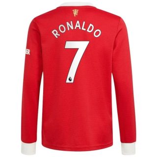 matchtröjor fotboll Manchester United Ronaldo 7 Hemma tröja 2021-2022 – Långärmad