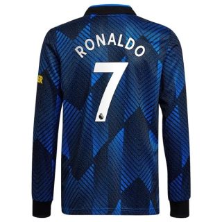 matchtröjor fotboll Manchester United Ronaldo 7 Tredje tröja 2021-2022 – Långärmad