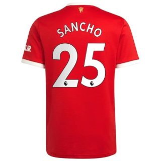 matchtröjor fotboll Manchester United Sancho 25 Hemma tröja 2021-2022 – Kortärmad