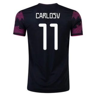 matchtröjor fotboll Mexiko Carlosv 11 Hemma tröja 2021 – Kortärmad