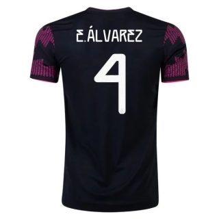 matchtröjor fotboll Mexiko E.Alvarez 4 Hemma tröja 2021 – Kortärmad