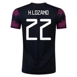 matchtröjor fotboll Mexiko H.Lozano 22 Hemma tröja 2021 – Kortärmad