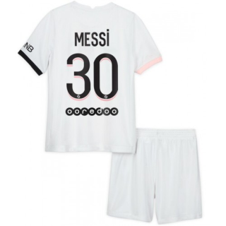 Fotbollströjor Paris Saint-Germain Lionel Messi 30 Barn Borta tröja 2021-2022 – Fotbollströja
