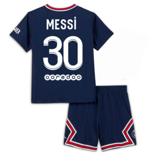 Fotbollströjor Paris Saint-Germain Lionel Messi 30 Barn Hemma tröja 2021-2022 – Fotbollströja
