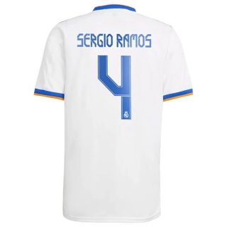 matchtröjor fotboll Real Madrid Sergio Ramos 4 Hemma tröja 2021-2022 – Kortärmad